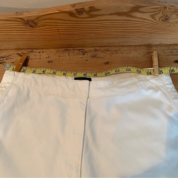 Top shop high waisted white denim crop pants - Picture 8 of 13